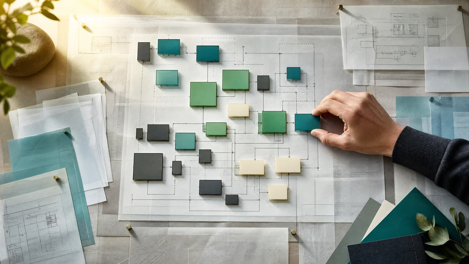 A team reorganizing a software system architecture for a code takeover